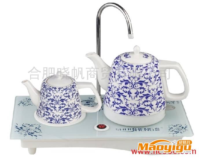 供應(yīng)xof自動(dòng)抽水電水壺、禮品、商務(wù)禮品、家電，青花瓷壺