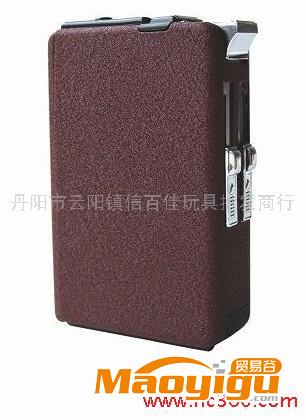 供應(yīng)YJ041磨砂自動煙盒打火機(jī) 新奇特電子禮品 家居用品 日用百貨