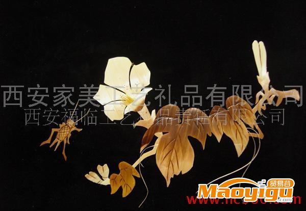 民間手工藝品麥桿畫(huà)蘆葦畫(huà)畫(huà)芯批發(fā)喇叭花