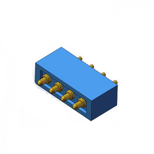 充電頂針4pin磁吸連接器車載導(dǎo)航GPS鍍金